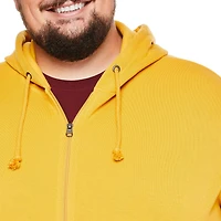 Haut à capuchon avec fermeture éclair sur la longueur George pour hommes forts