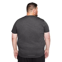 T-shirt à manches courtes de coupe ajustée Athletic Works Plus pour hommes