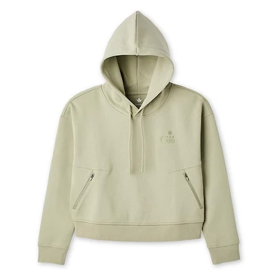 Haut à capuchon en tricot doux Canadiana x SGRC pour femmes