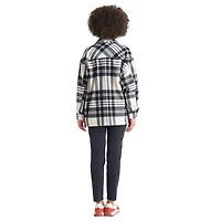 Veste manche longue 4 poches, bouton sur le devant