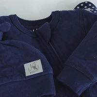Juddlies Designs - Newborn, Baby, Toddler - Quilted Collection - Footed Sleeper - Midnight