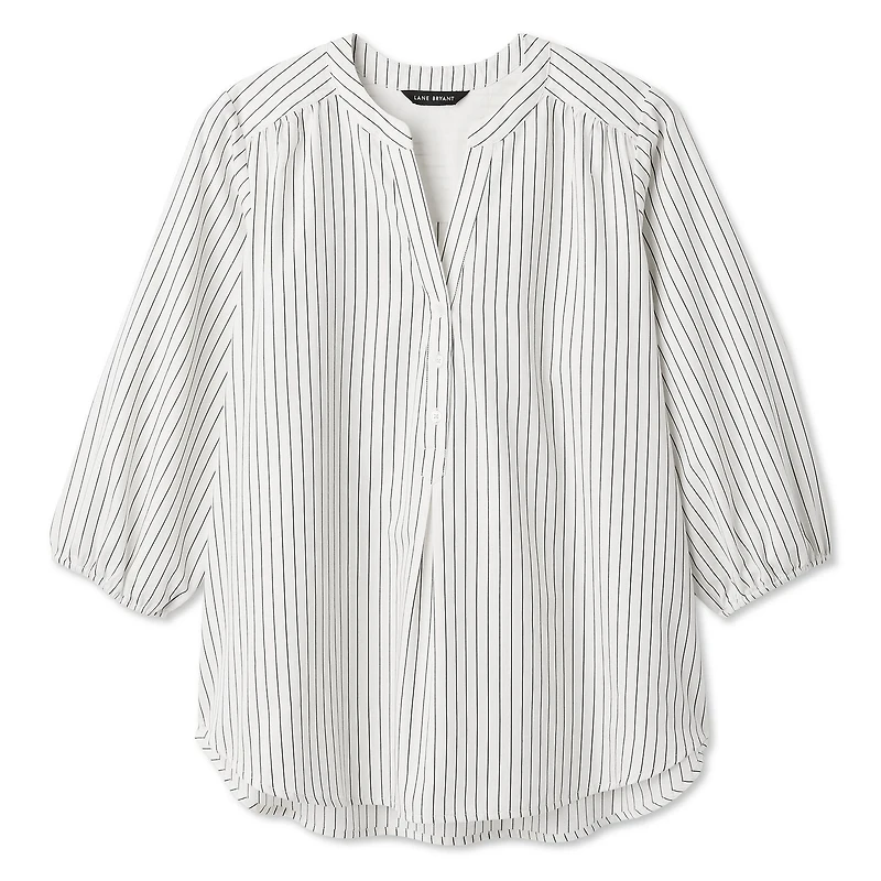 Lane Bryant Women's Plus 3/4 Sleeve Blouse