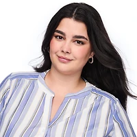 Chemisier à manches 3/4 Lane Bryant Plus pour femmes