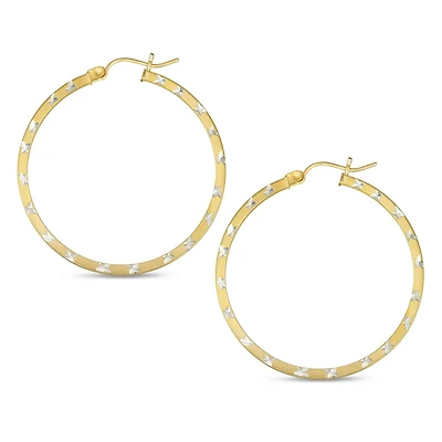 Boucles d'oreilles en argent plaqué or 10 carats Sono Di Oro.