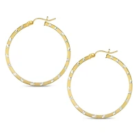 Boucles d'oreilles en argent plaqué or 10 carats Sono Di Oro.