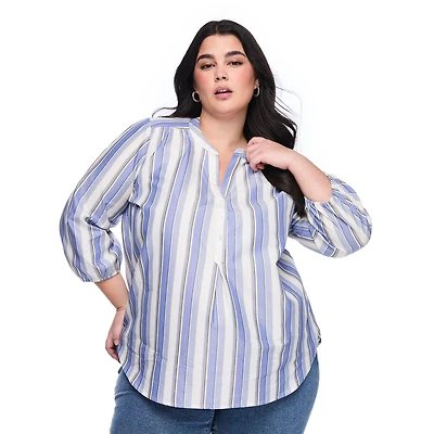 Chemisier à manches 3/4 Lane Bryant Plus pour femmes