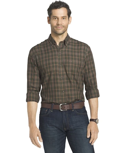 Arrow Men's Long Sleeve Heritage Twill Woven Shirt