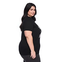 T-shirt à encolure ras du cou Lane Bryant Plus pour femmes