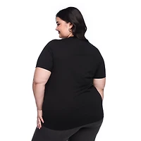 T-shirt à encolure ras du cou Lane Bryant Plus pour femmes