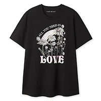 T-shirt à encolure ras du cou Lane Bryant Plus pour femmes
