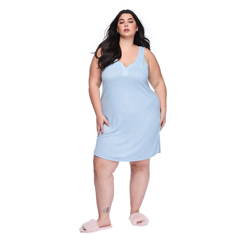Chemise de nuit débardeur en tissu whisper George Plus pour femmes