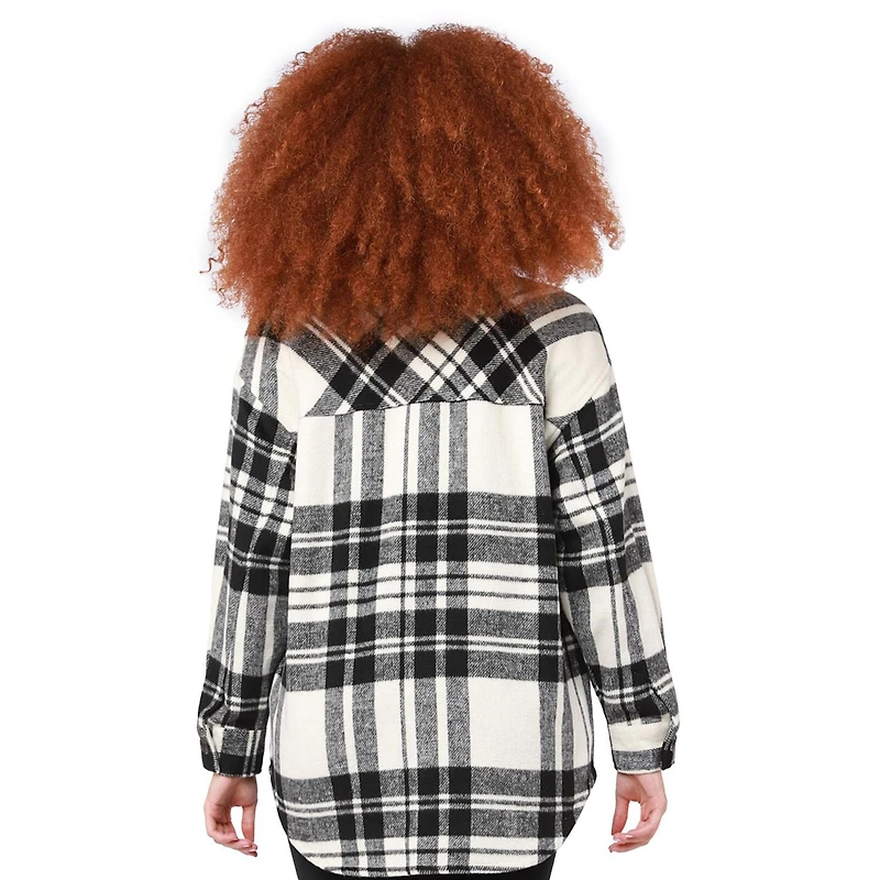 Veste manche longue 4 poches, bouton sur le devant