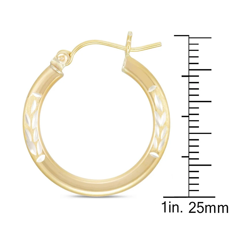 Sono Di Oro 10kt. Gold Over Silver Earrings