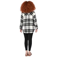 Veste manche longue 4 poches, bouton sur le devant