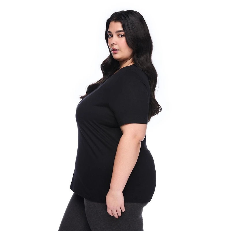 T-shirt à encolure ras du cou Lane Bryant Plus pour femmes