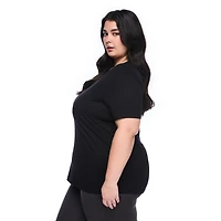 T-shirt à encolure ras du cou Lane Bryant Plus pour femmes