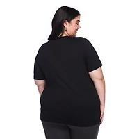 T-shirt à encolure ras du cou Lane Bryant Plus pour femmes