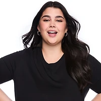 T-shirt à encolure ras du cou Lane Bryant Plus pour femmes