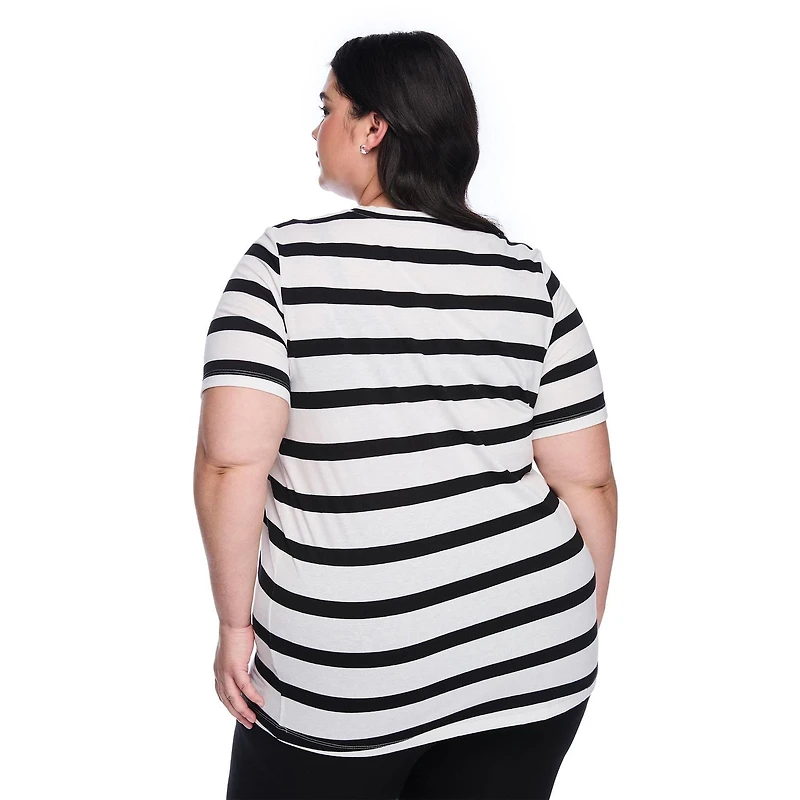 T-shirt à encolure ras du cou Lane Bryant Plus pour femmes