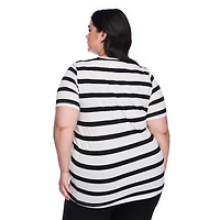 T-shirt à encolure ras du cou Lane Bryant Plus pour femmes
