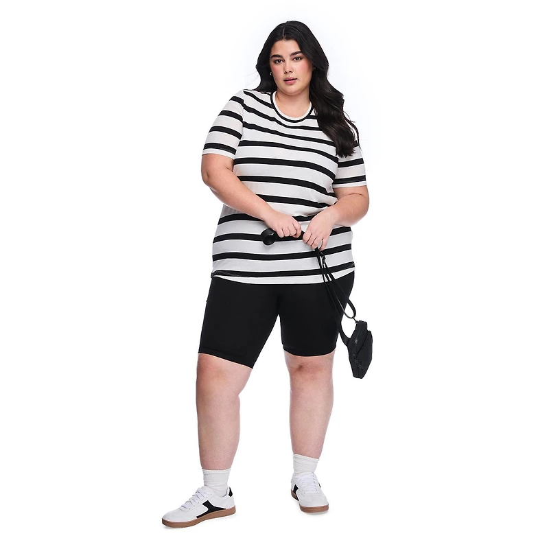 T-shirt à encolure ras du cou Lane Bryant Plus pour femmes
