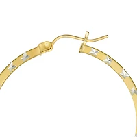 Boucles d'oreilles en argent plaqué or 10 carats Sono Di Oro.