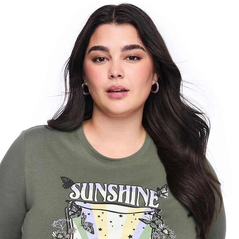 Lane Bryant Women's Plus Crew-Neck T-Shirt