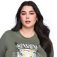 Lane Bryant Women's Plus Crew-Neck T-Shirt