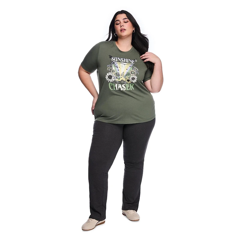 Lane Bryant Women's Plus Crew-Neck T-Shirt