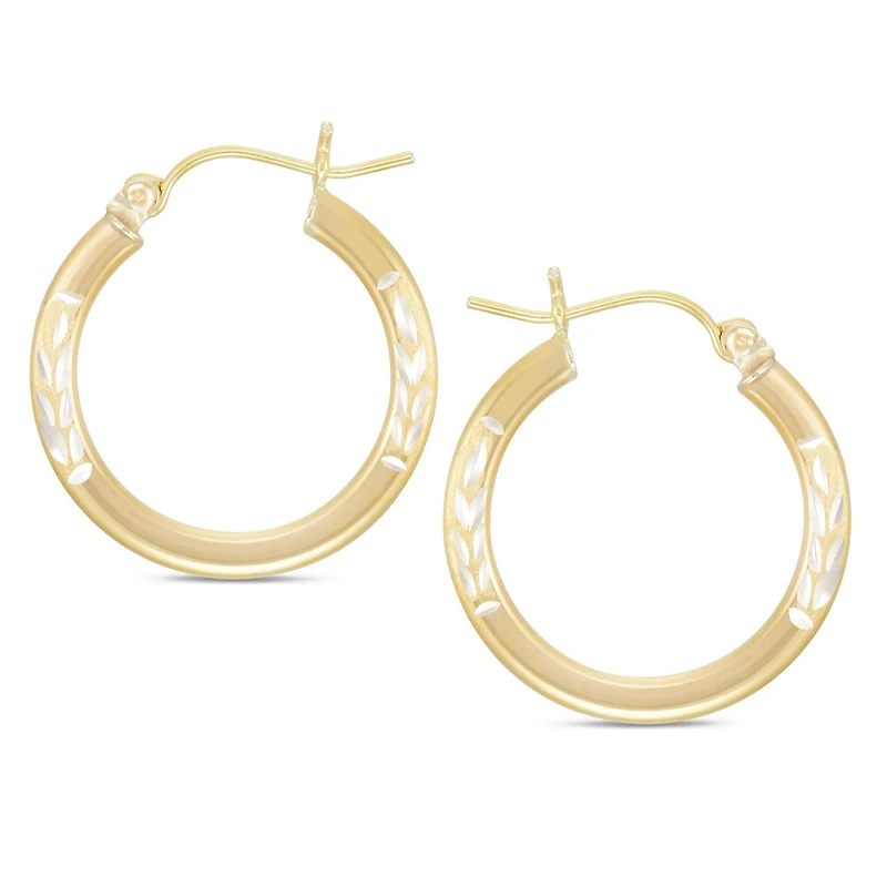 Boucles d'oreilles en argent plaqué or 10 carats Sono Di Oro.