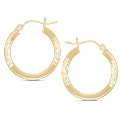 Boucles d'oreilles en argent plaqué or 10 carats Sono Di Oro.