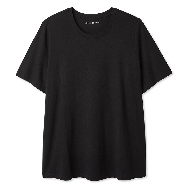 T-shirt à encolure ras du cou Lane Bryant Plus pour femmes