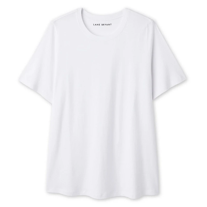T-shirt à encolure ras du cou Lane Bryant Plus pour femmes