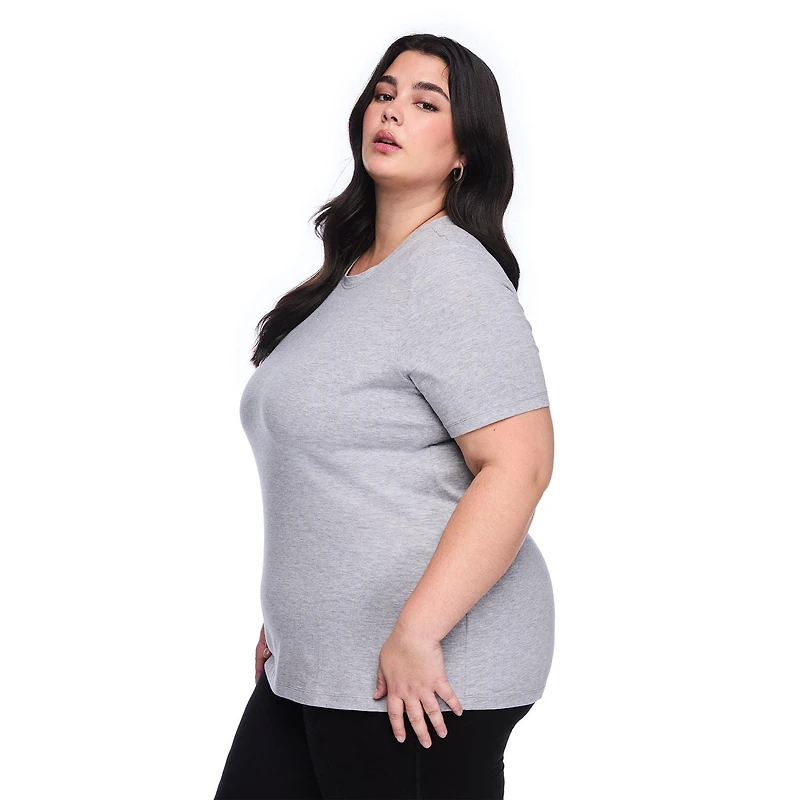 T-shirt à encolure ras du cou Lane Bryant Plus pour femmes