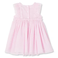 Robe en maille scintillante avec volants George pour bébés filles
