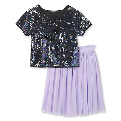George Girls' Two-Way Sequin 2-Piece Set