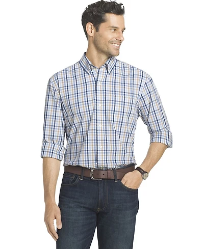 Arrow Men's Long Sleeve Hamilton Poplin Woven Shirt