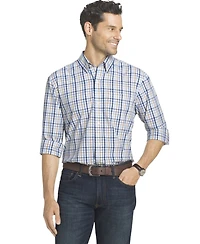 Arrow Men's Long Sleeve Hamilton Poplin Woven Shirt