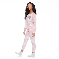 Pyjama 2 pièces avec manchettes Justice pour filles