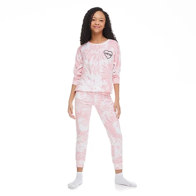 Pyjama 2 pièces avec manchettes Justice pour filles