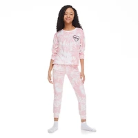 Pyjama 2 pièces avec manchettes Justice pour filles
