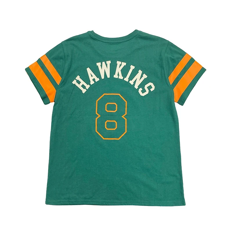 Stranger Things Ladies Hawkins Tigers Short Sleeve T-Shirt