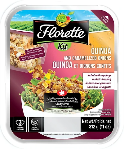 Florette Kit Quinoa And Caramelized Onions Salad With Toppings