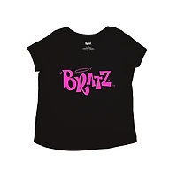 T-shirt à manches courtes avec logo Bratz Plus pour femmes