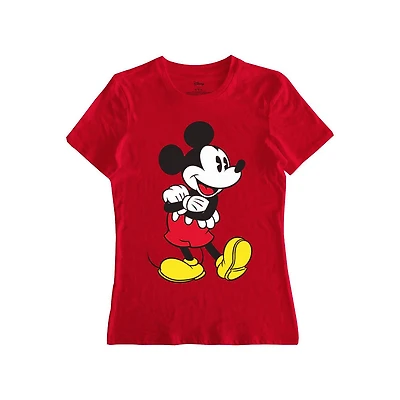 Ladies Disney Mickey Arm Cross T-Shirt