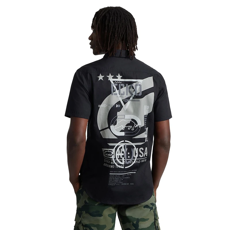 Ecko UNLTD chemise tissée à manches courtes pour hommes