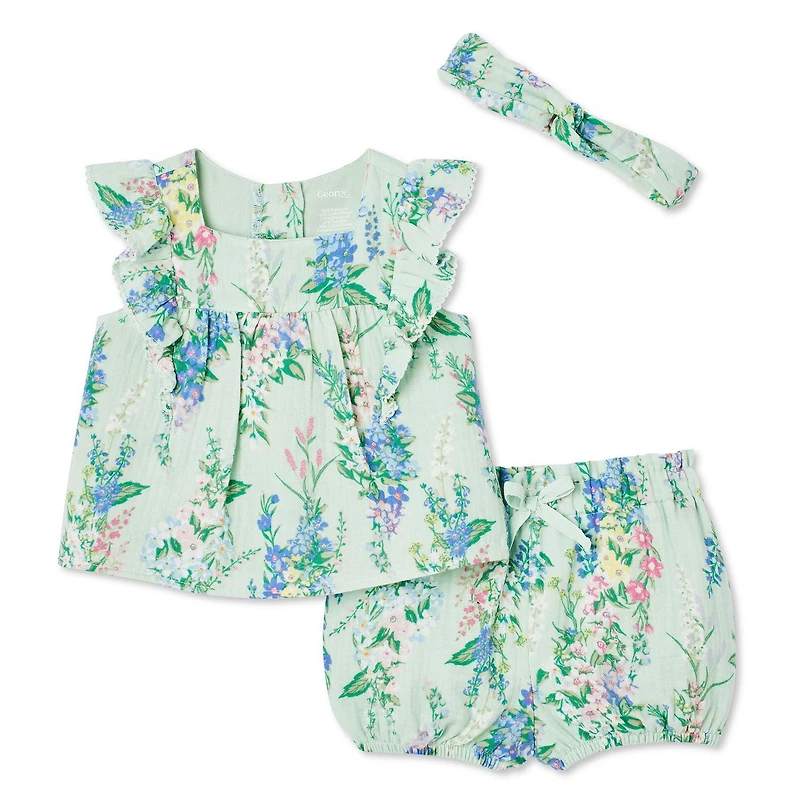 George Baby Girls' Short 3-Piece Set