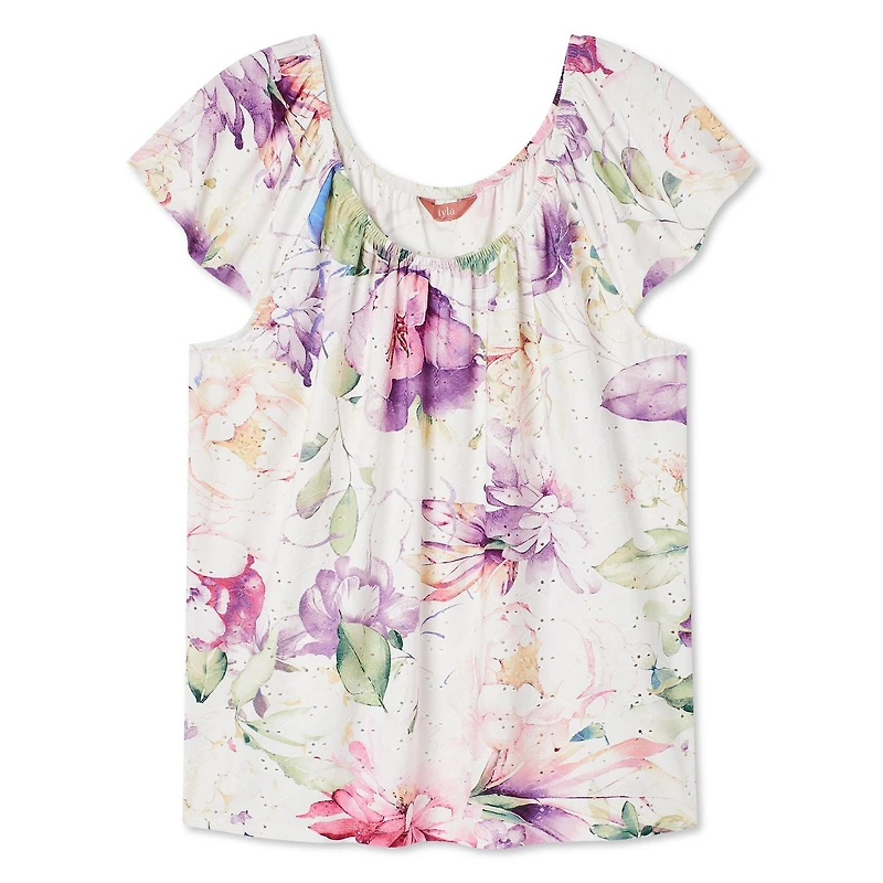 Iyla Plus Women's Eyelet Top