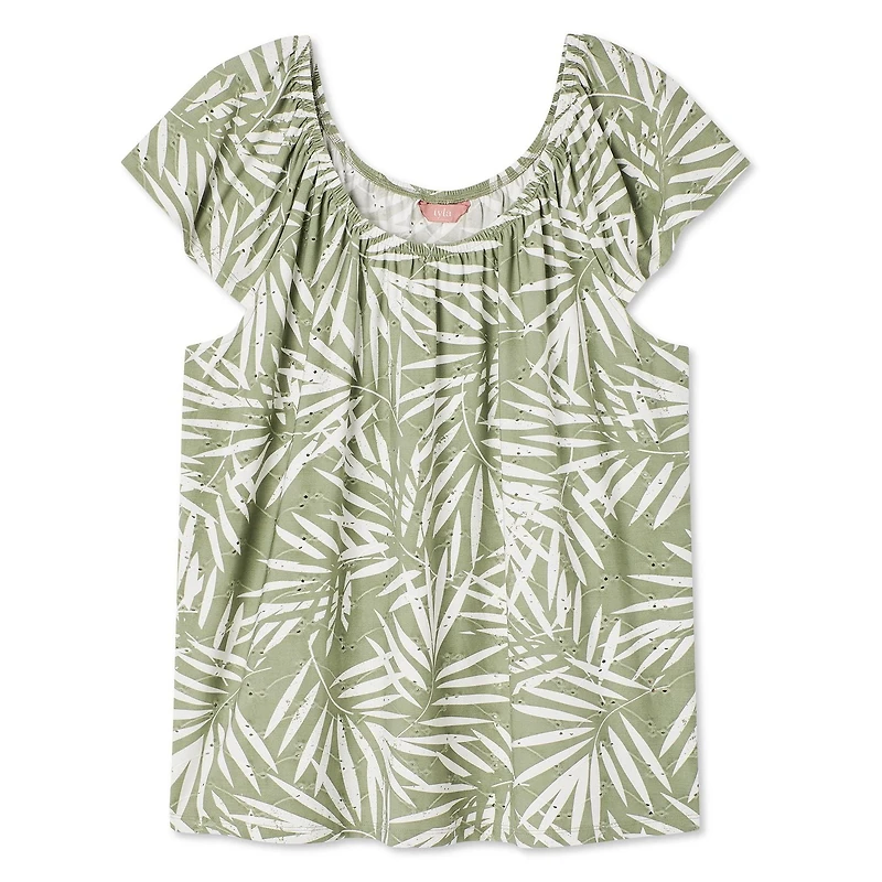 Iyla Plus Women's Eyelet Top