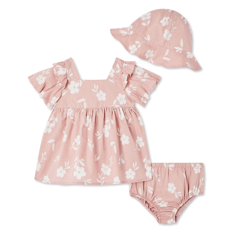 Ensemble 3 pièces avec robe George pour bébés filles